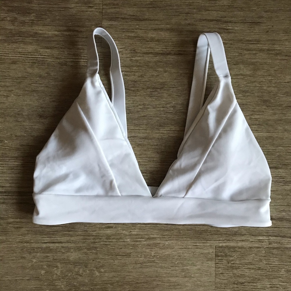White bikini top
